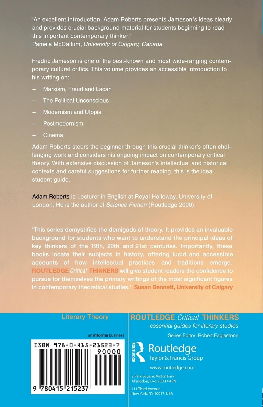 Rückseitencover Fredric Jameson