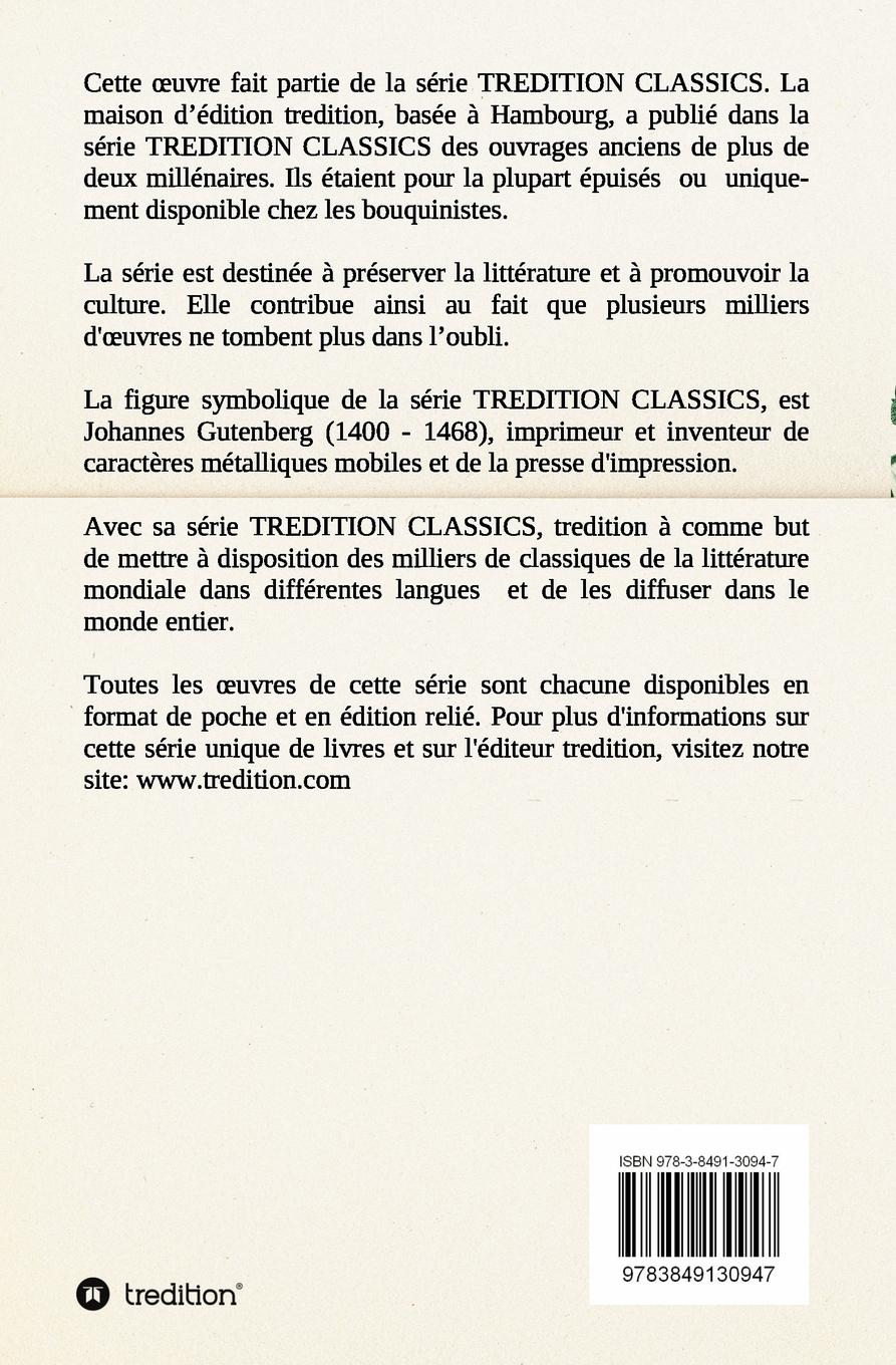 Rückseitencover Les Contemporains, 2ème Série Etudes et Portraits Littéraires