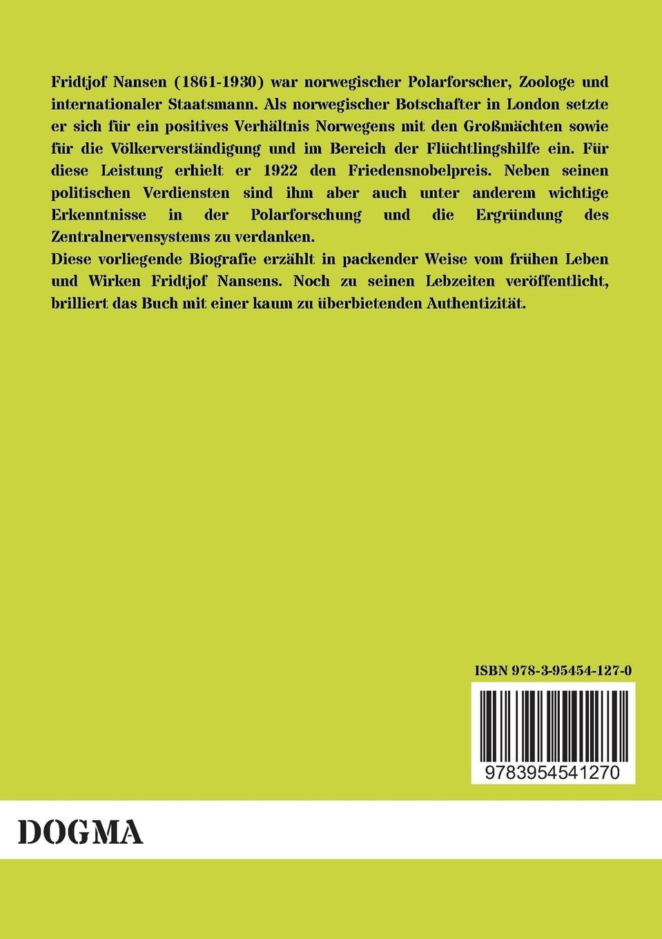 Rückseitencover Fridtjof Nansen