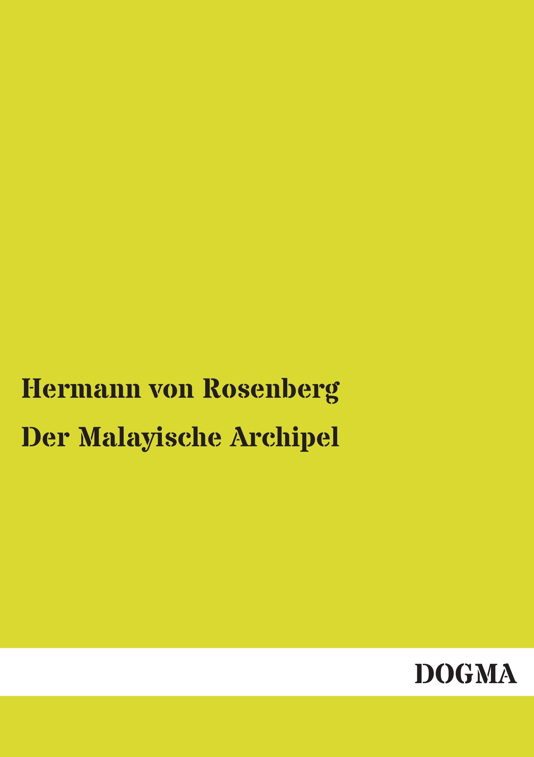 Vorderes Coverbild Der Malayische Archipel