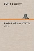 Vorderes Coverbild Études Littéraires - XVIIIe siècle.