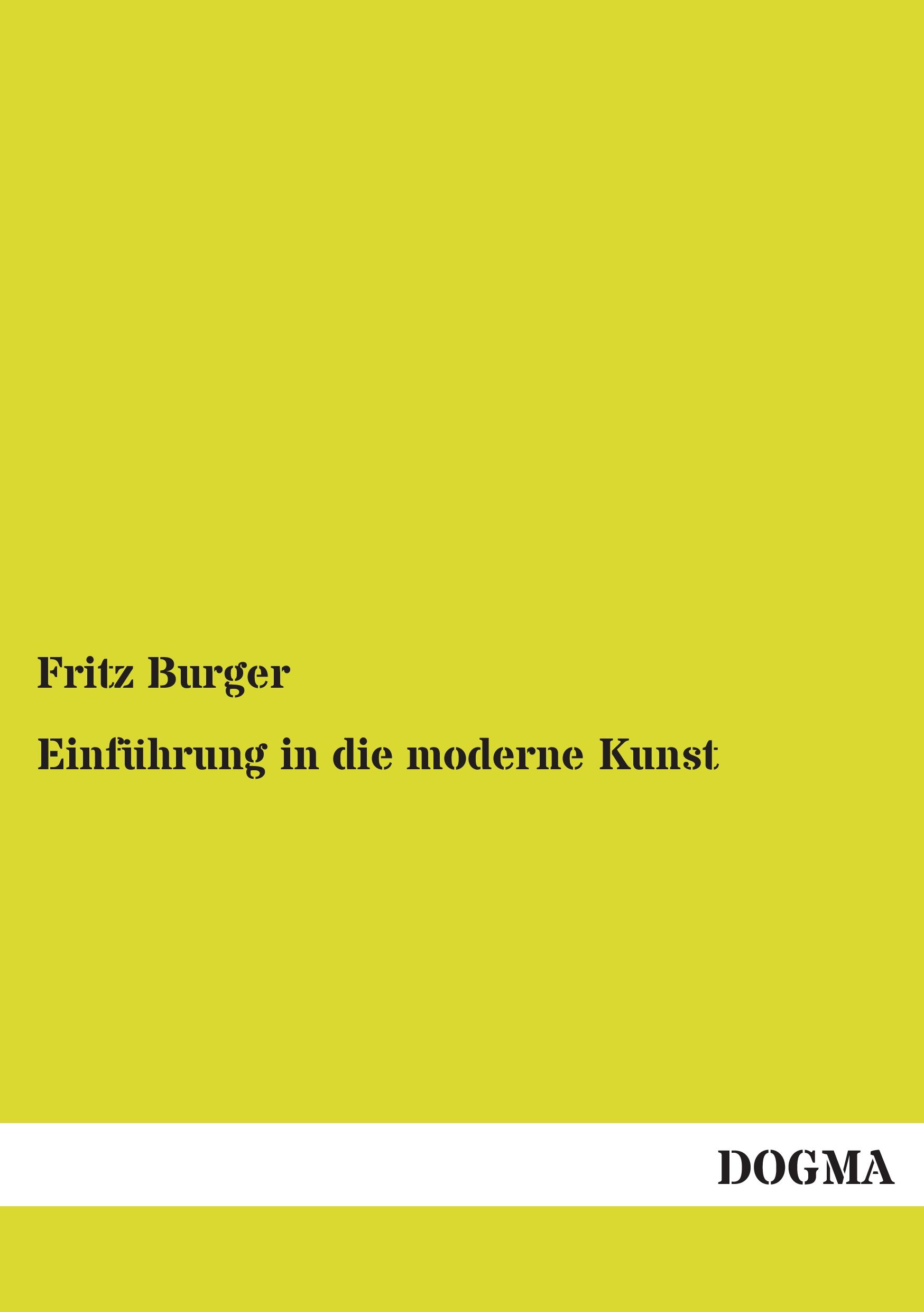 Vorderes Coverbild Einführung in die moderne Kunst