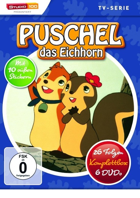 Vorderes Coverbild Puschel, das Eichhorn Komplettbox