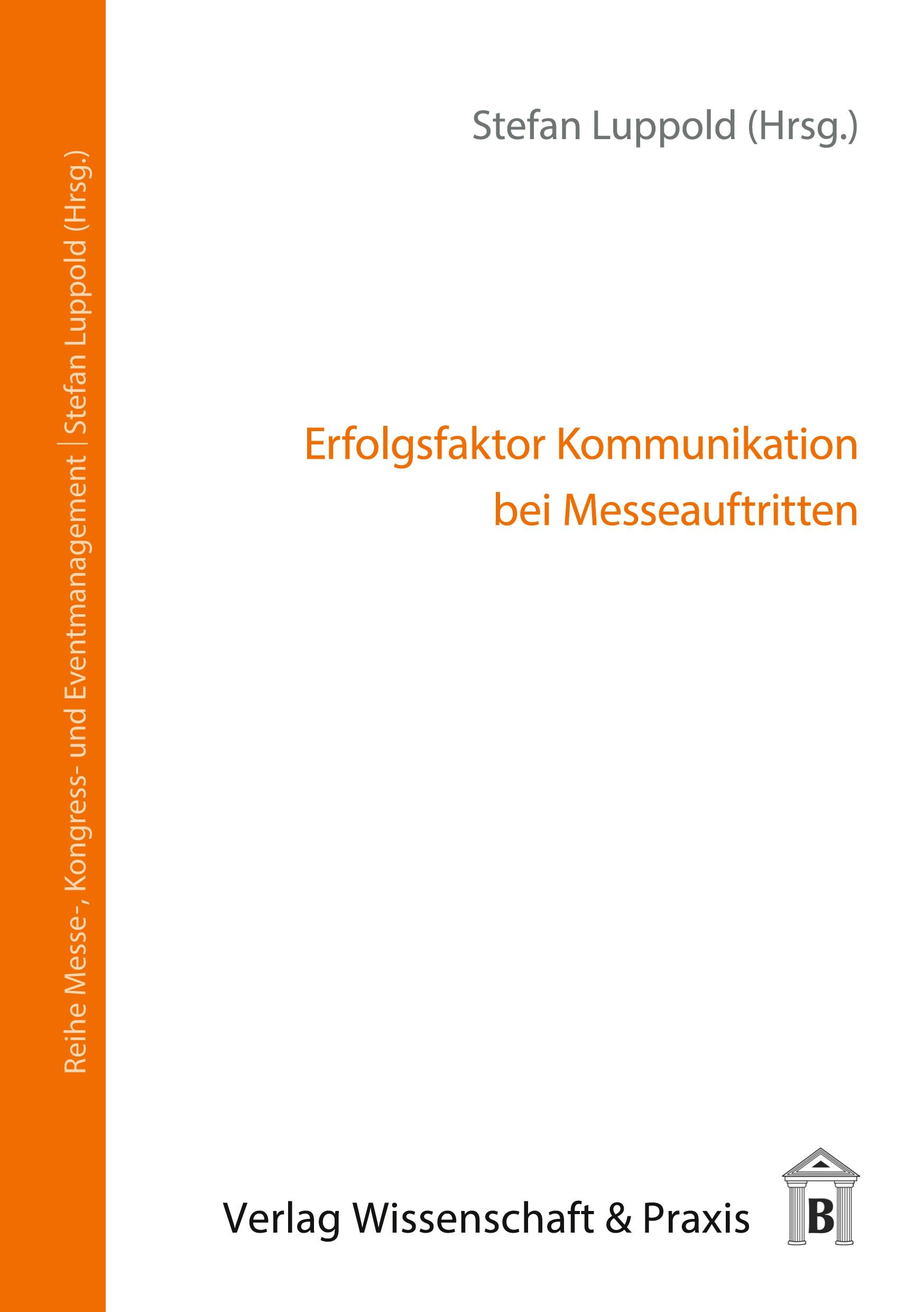Vorderes Coverbild Erfolgsfaktor Kommunikation bei Messeauftritten.