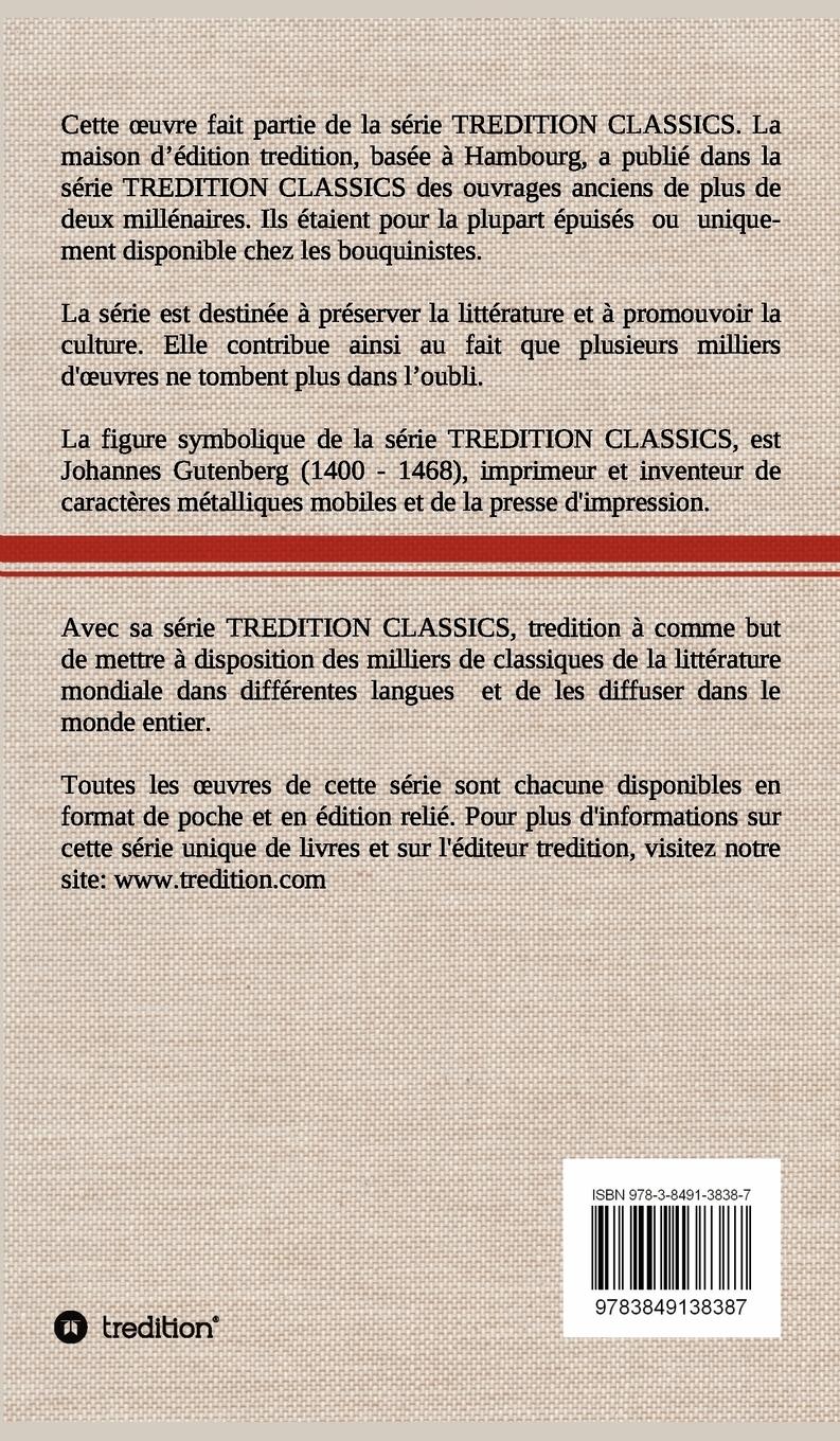 Rückseitencover Voyage de J. Cartier au Canada Relation originale de Jacques Cartier