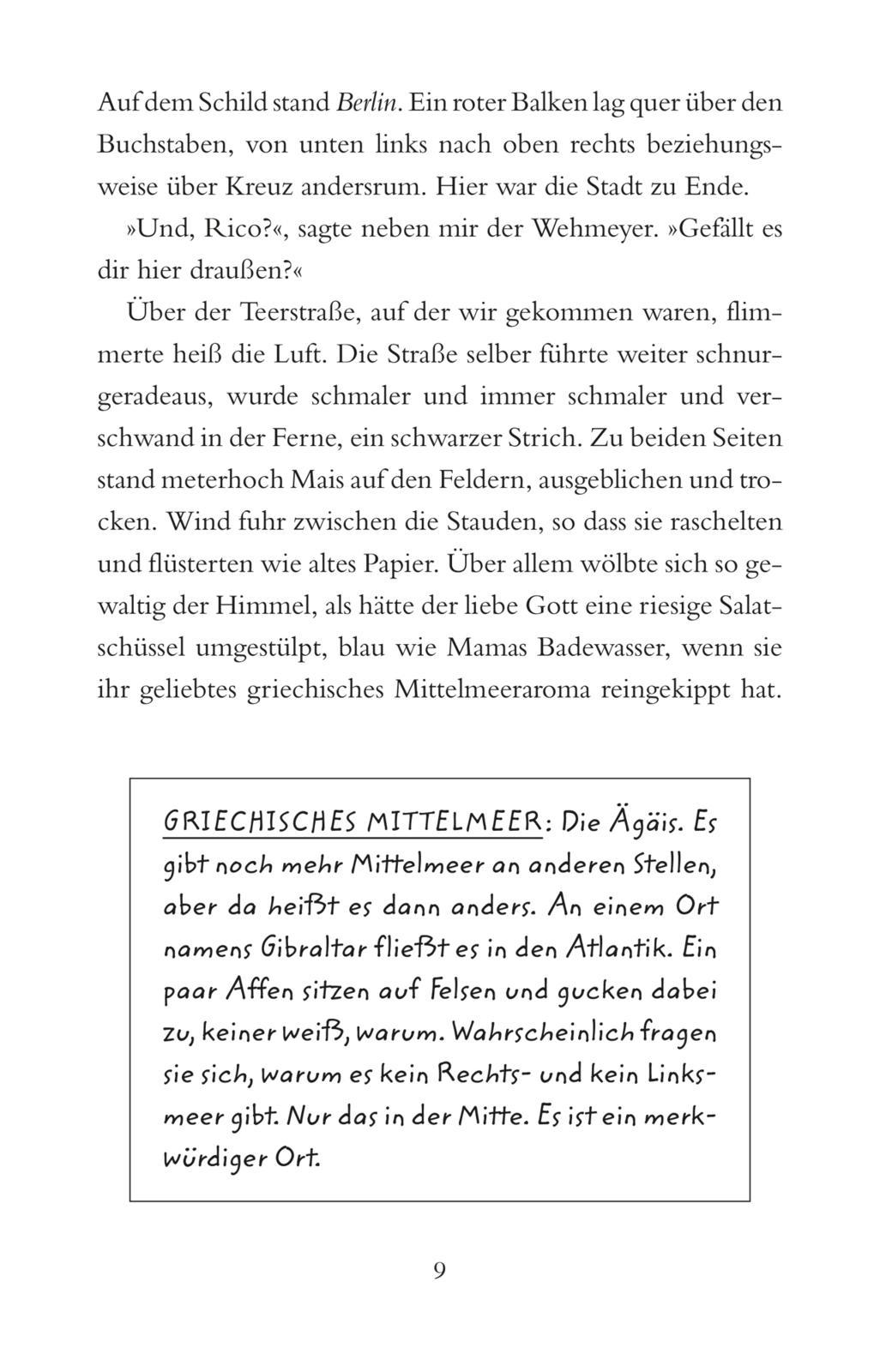 Beispielinhalt (Bild) Rico, Oskar und das Herzgebreche (Rico und Oskar 2)