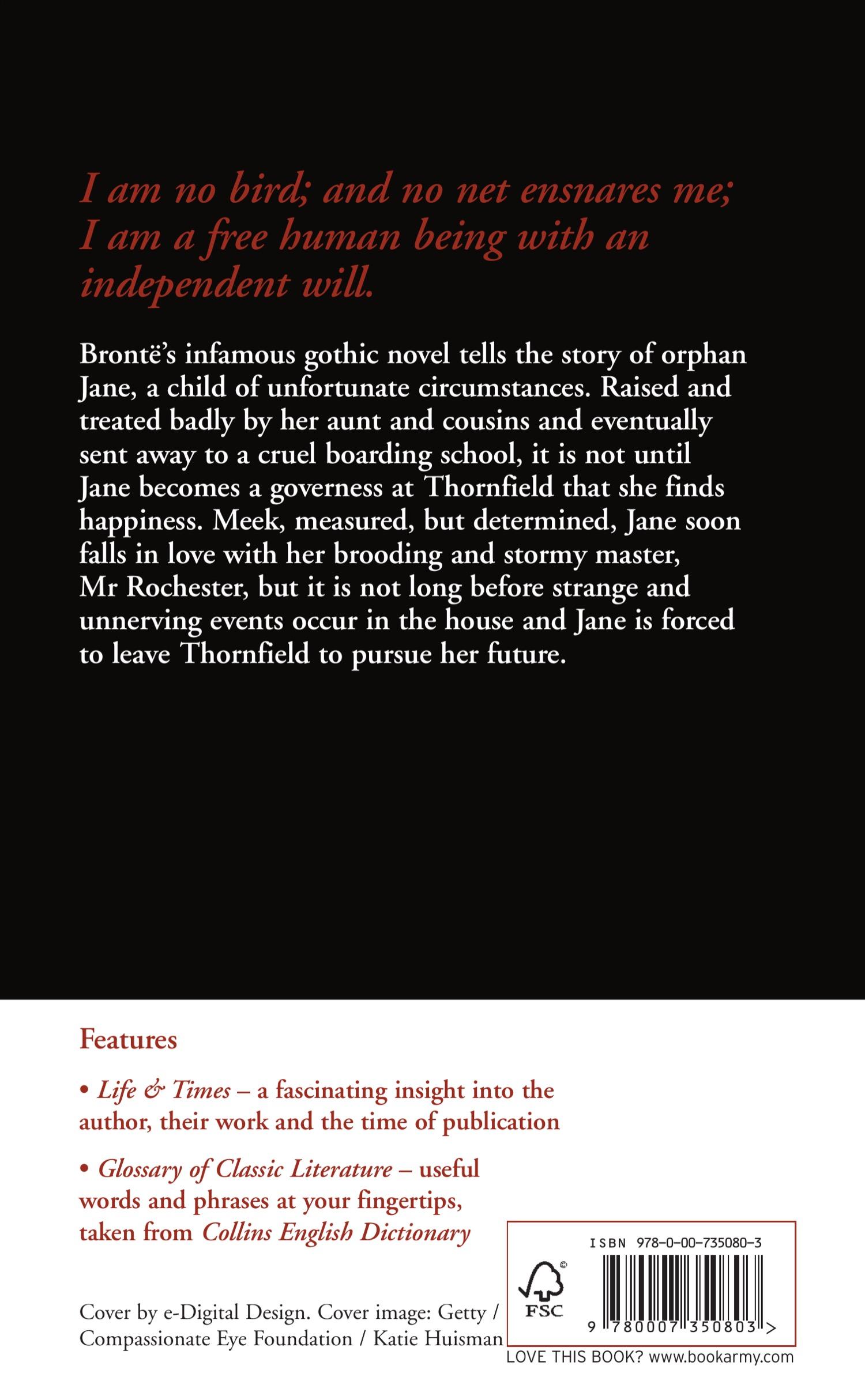 Rückseitencover Jane Eyre