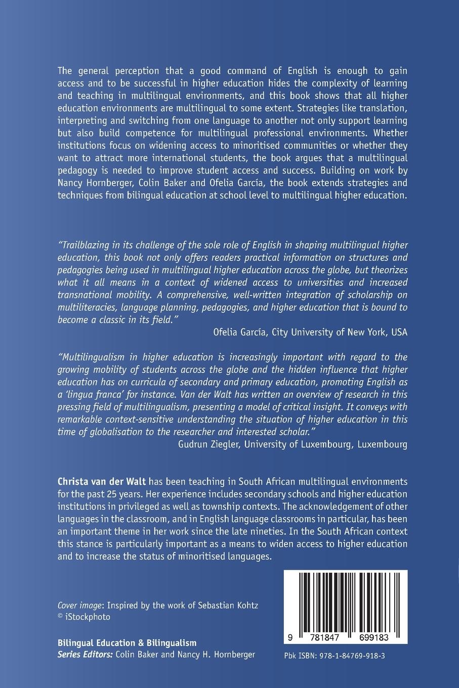 Rückseitencover Multilingual Higher Education