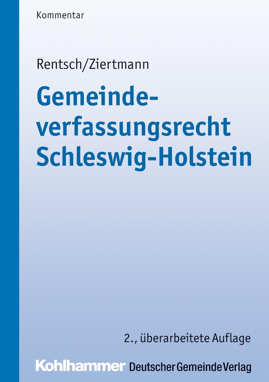 Vorderes Coverbild Gemeindeverfassungsrecht Schleswig-Holstein