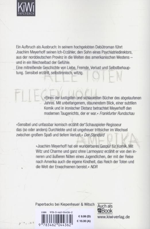 Rückseitencover Alle Toten fliegen hoch