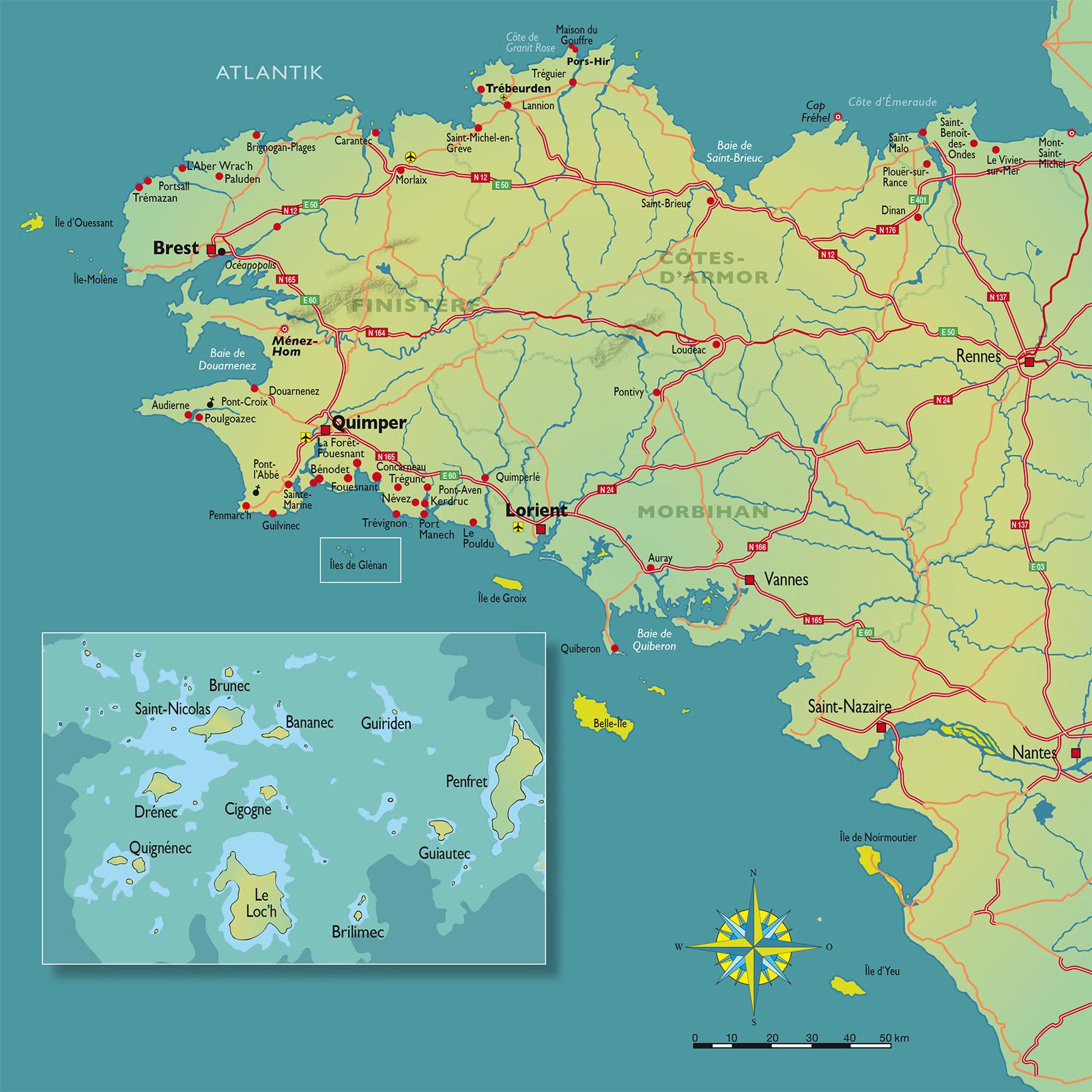 Beispielinhalt (Bild) Bretonische Brandung