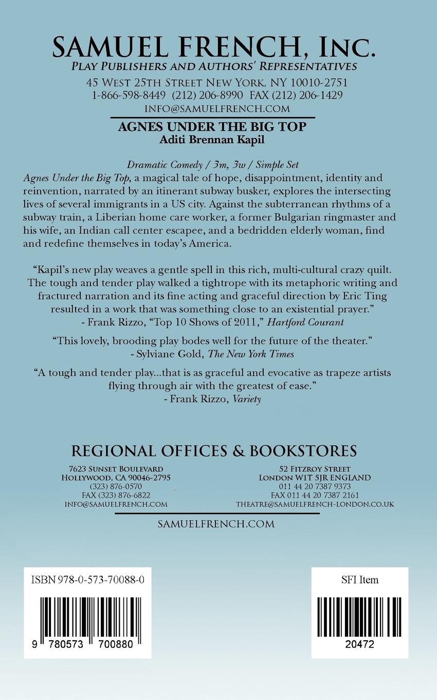 Rückseitencover Agnes Under the Big Top