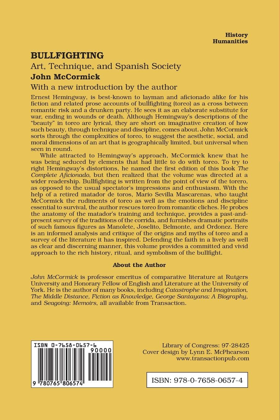 Rückseitencover Bullfighting