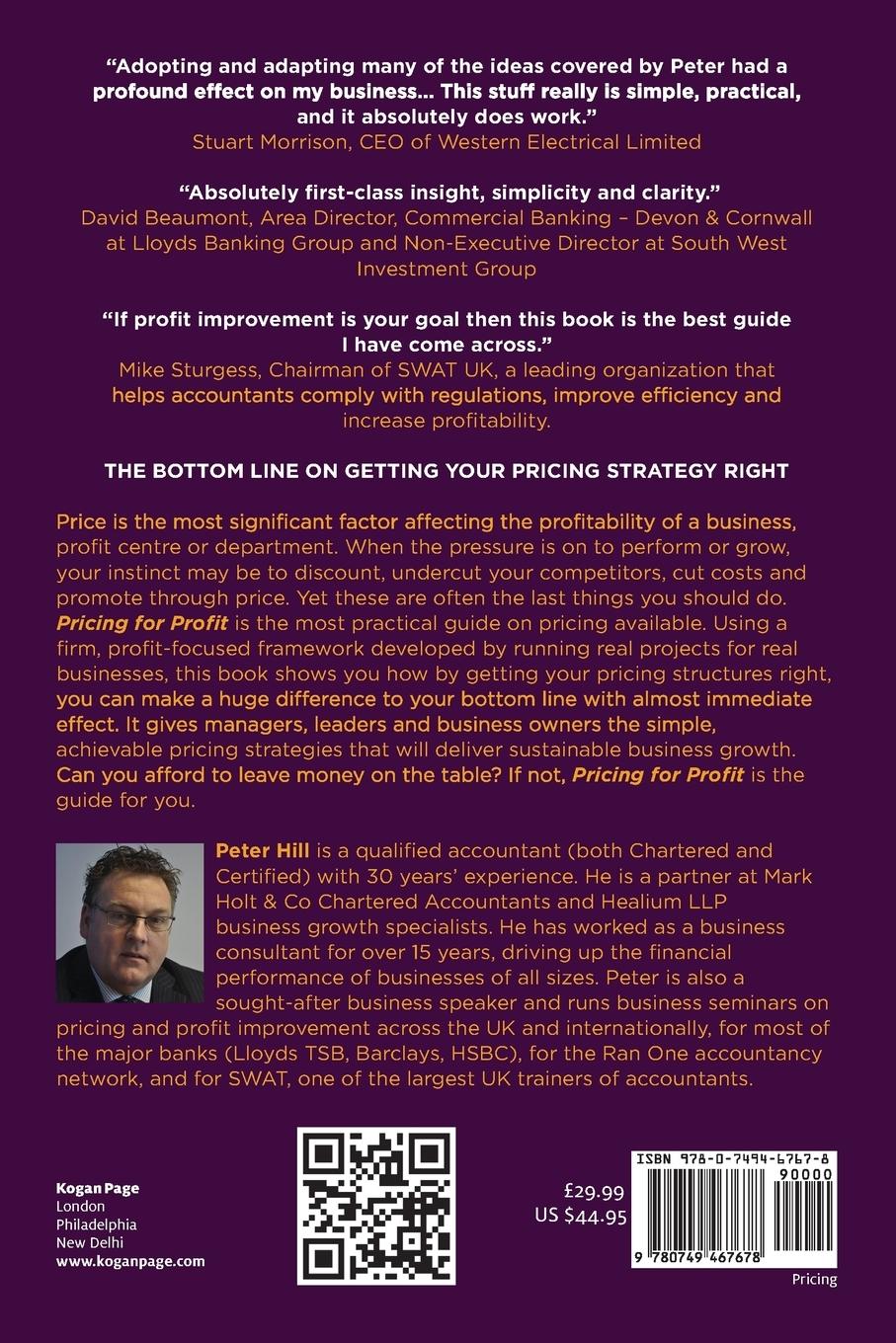 Rückseitencover Pricing for Profit