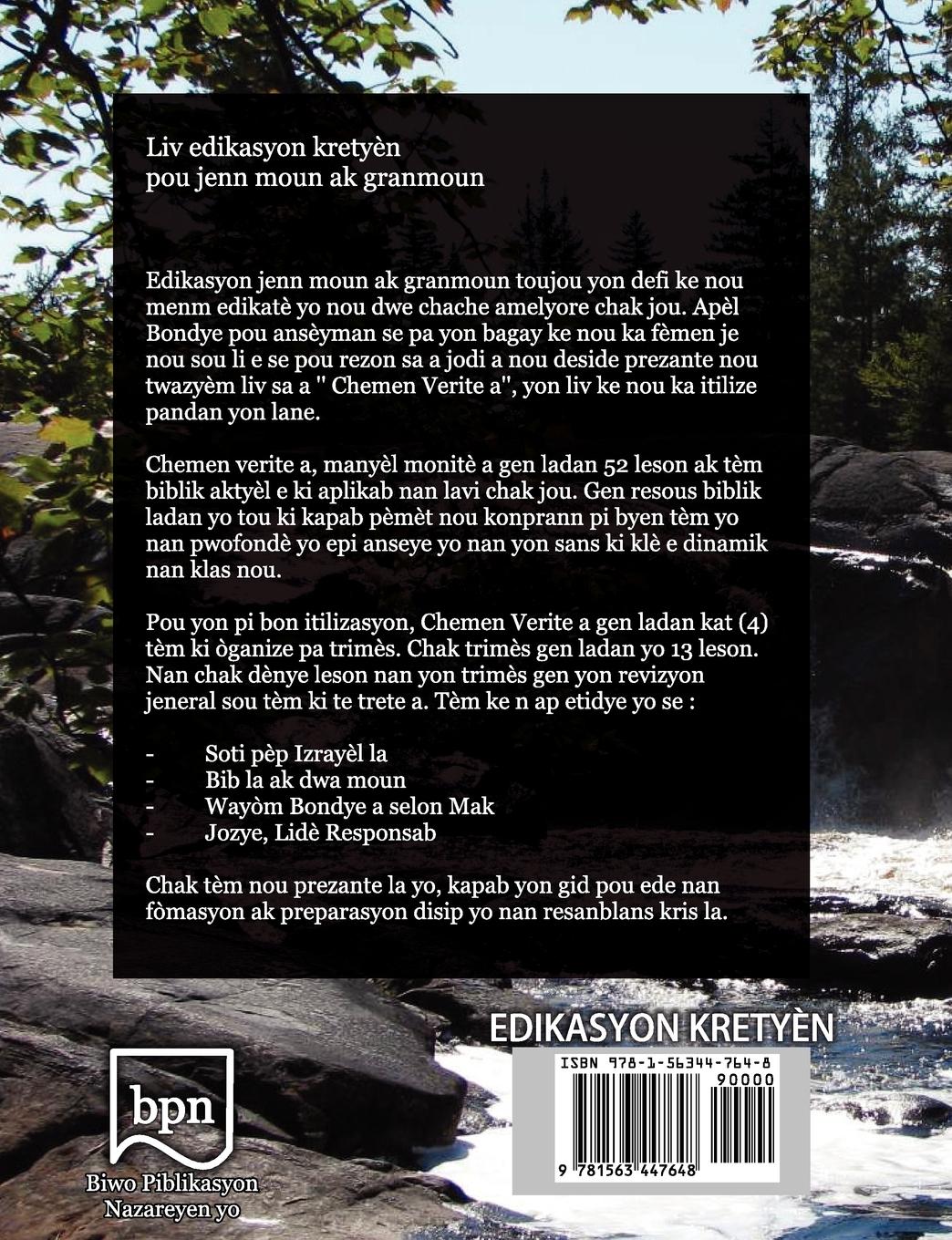 Rückseitencover Chemen Verite a, Liv 3 (Haitian