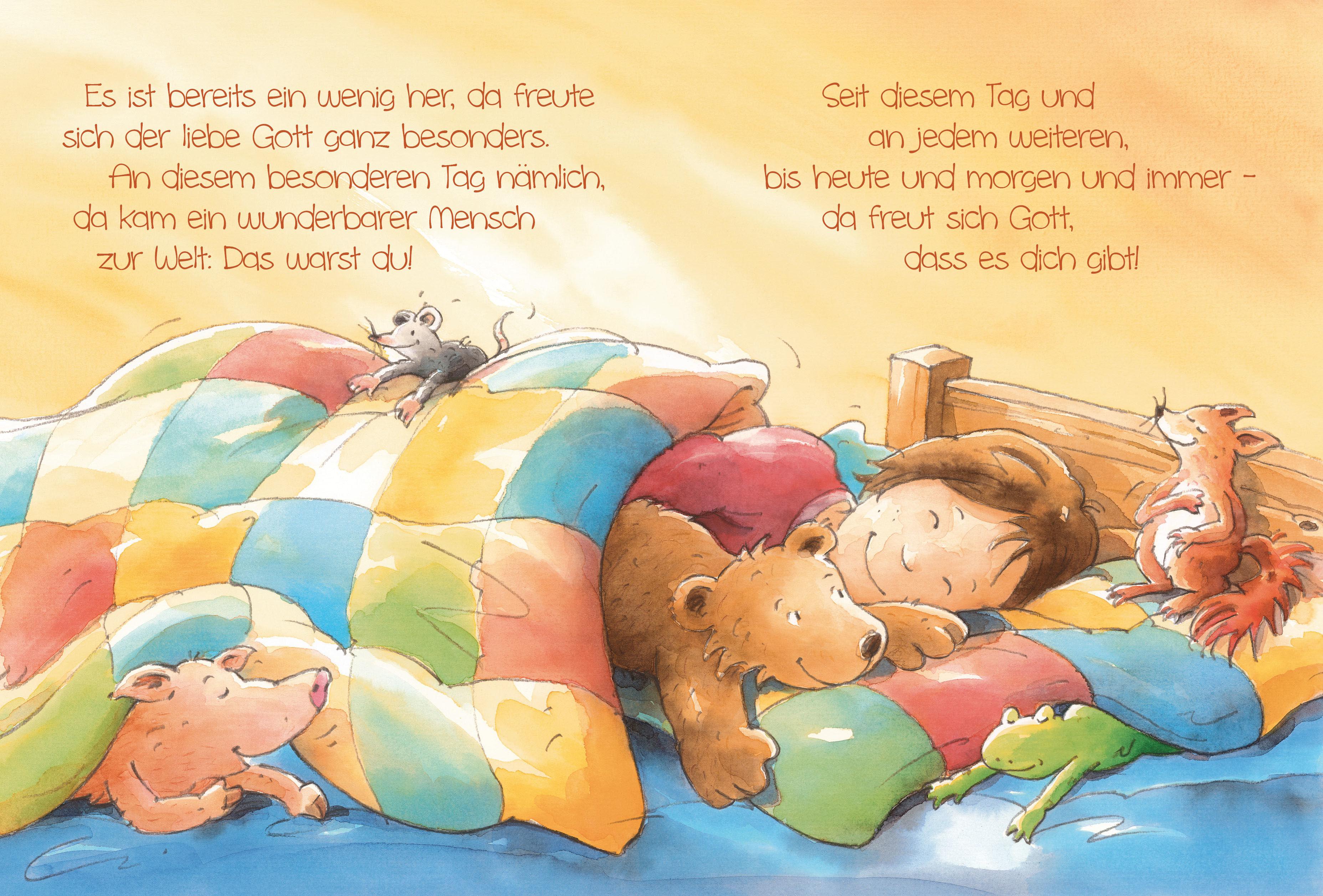 Beispielinhalt (Bild) Weißt du schon, wie lieb Gott dich hat?