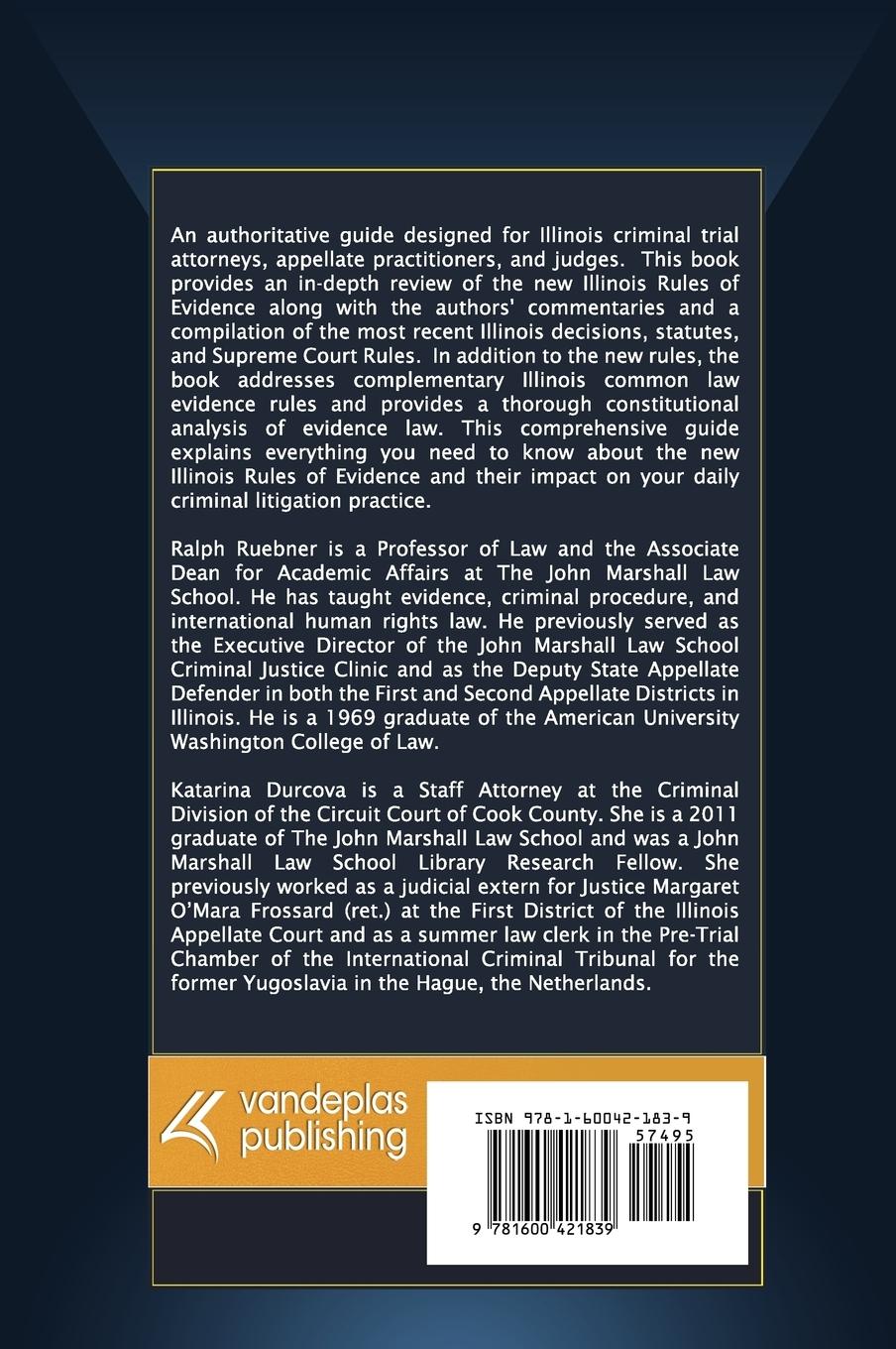 Rückseitencover Illinois Evidence