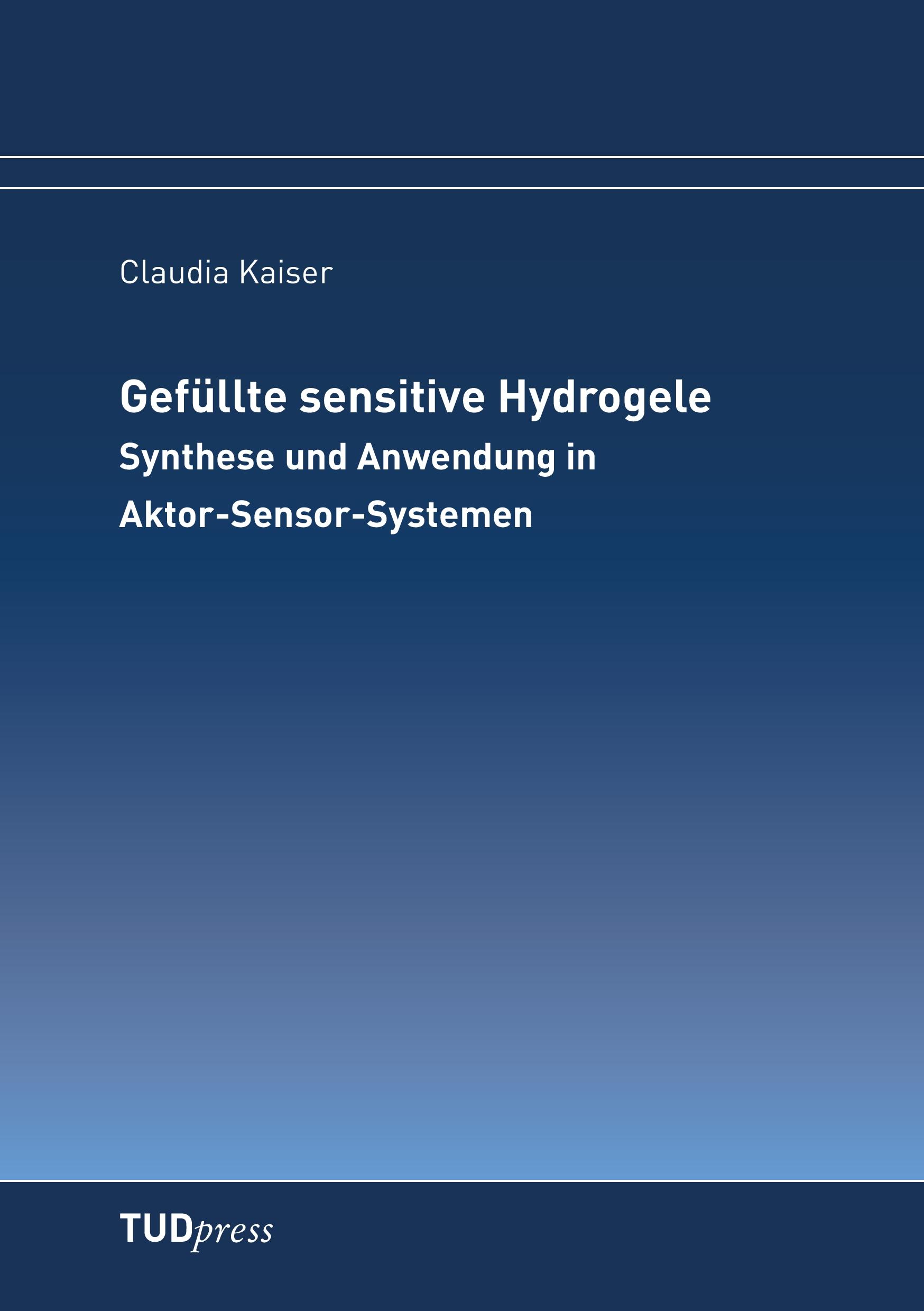 Vorderes Coverbild Gefüllte sensitive Hydrogele