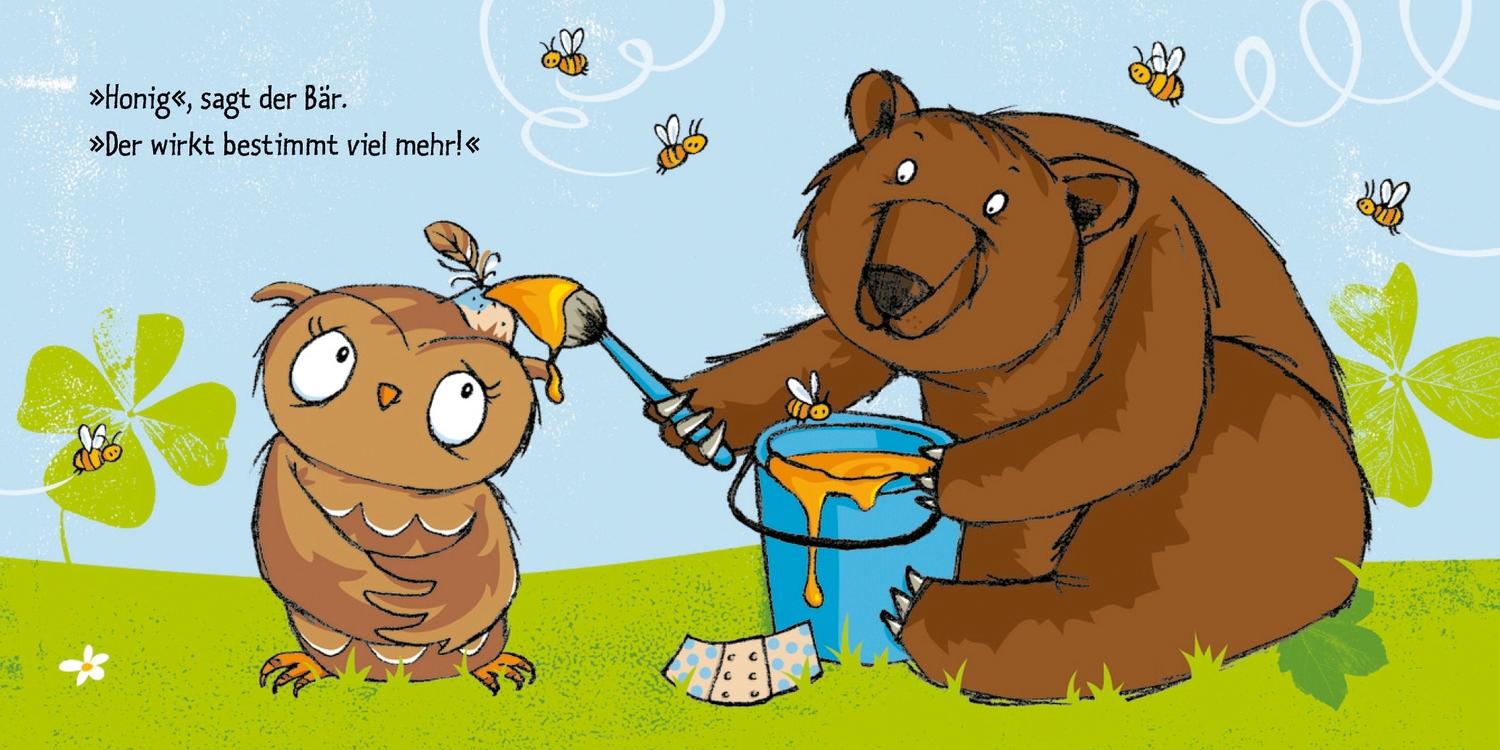 Beispielinhalt (Bild) Die Eule mit der Beule