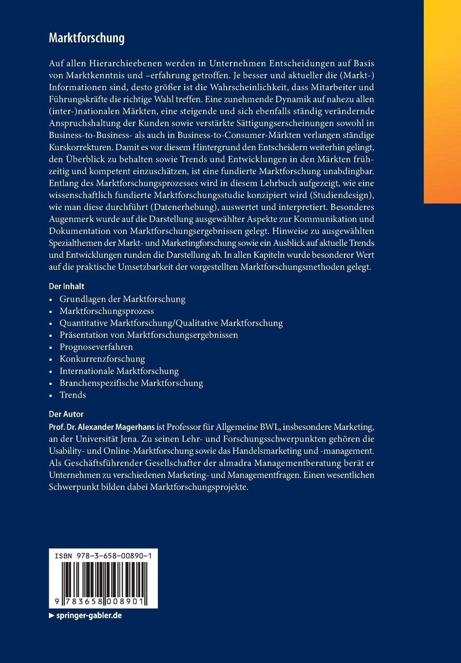 Rückseitencover Marktforschung