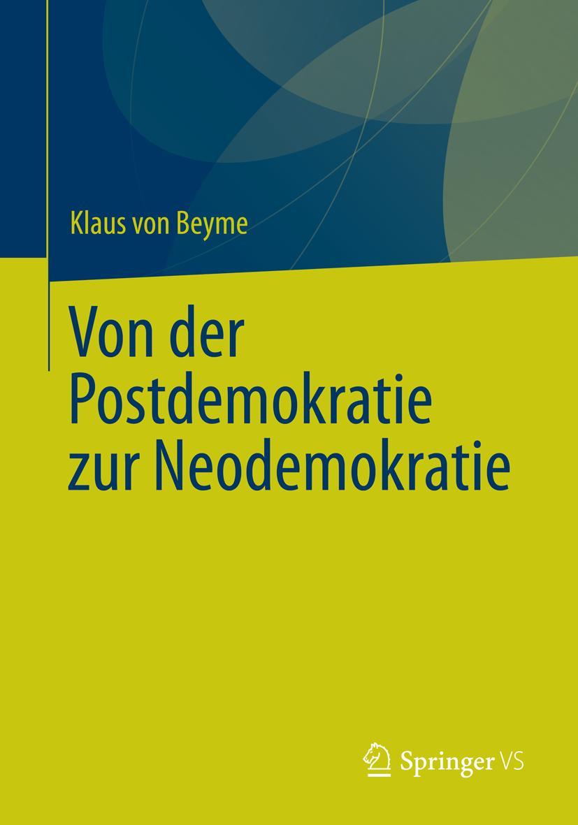 Vorderes Coverbild Von der Postdemokratie zur Neodemokratie