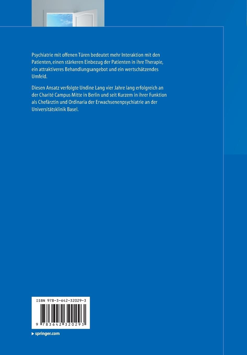 Rückseitencover Innovative Psychiatrie mit offenen Türen