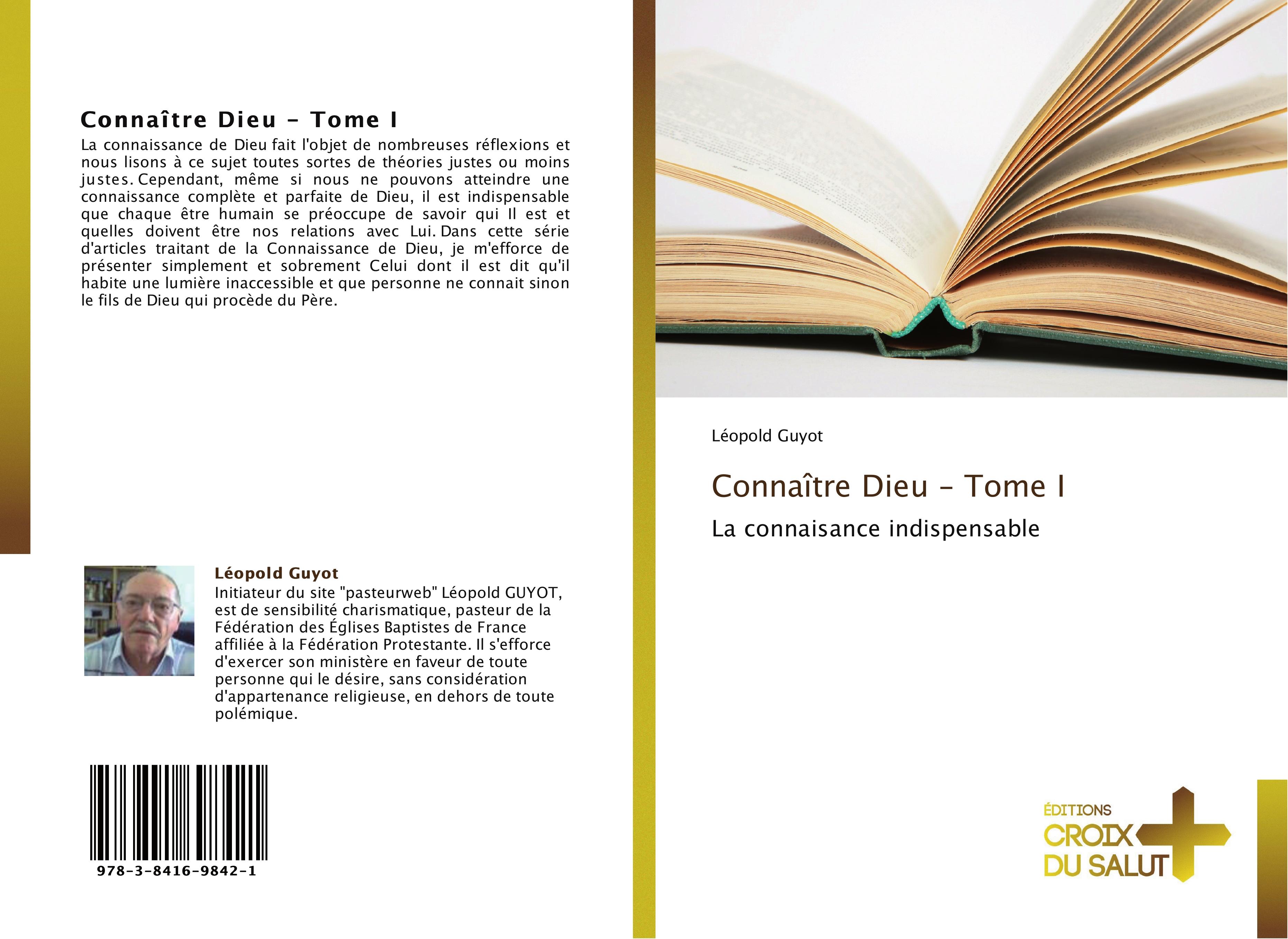 Vorderes Coverbild Connaître Dieu - Tome I
