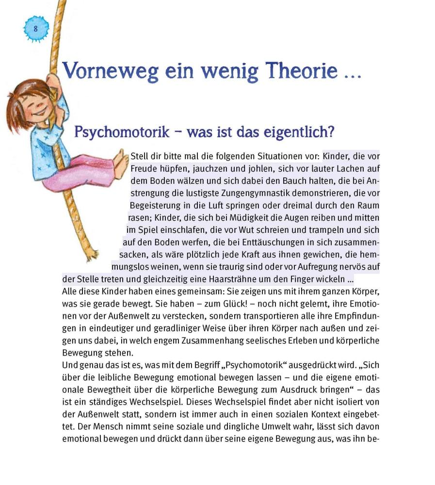 Beispielinhalt (Bild) Psychomotorik. Spiel, Spaß und Bewegung im Kindergarten