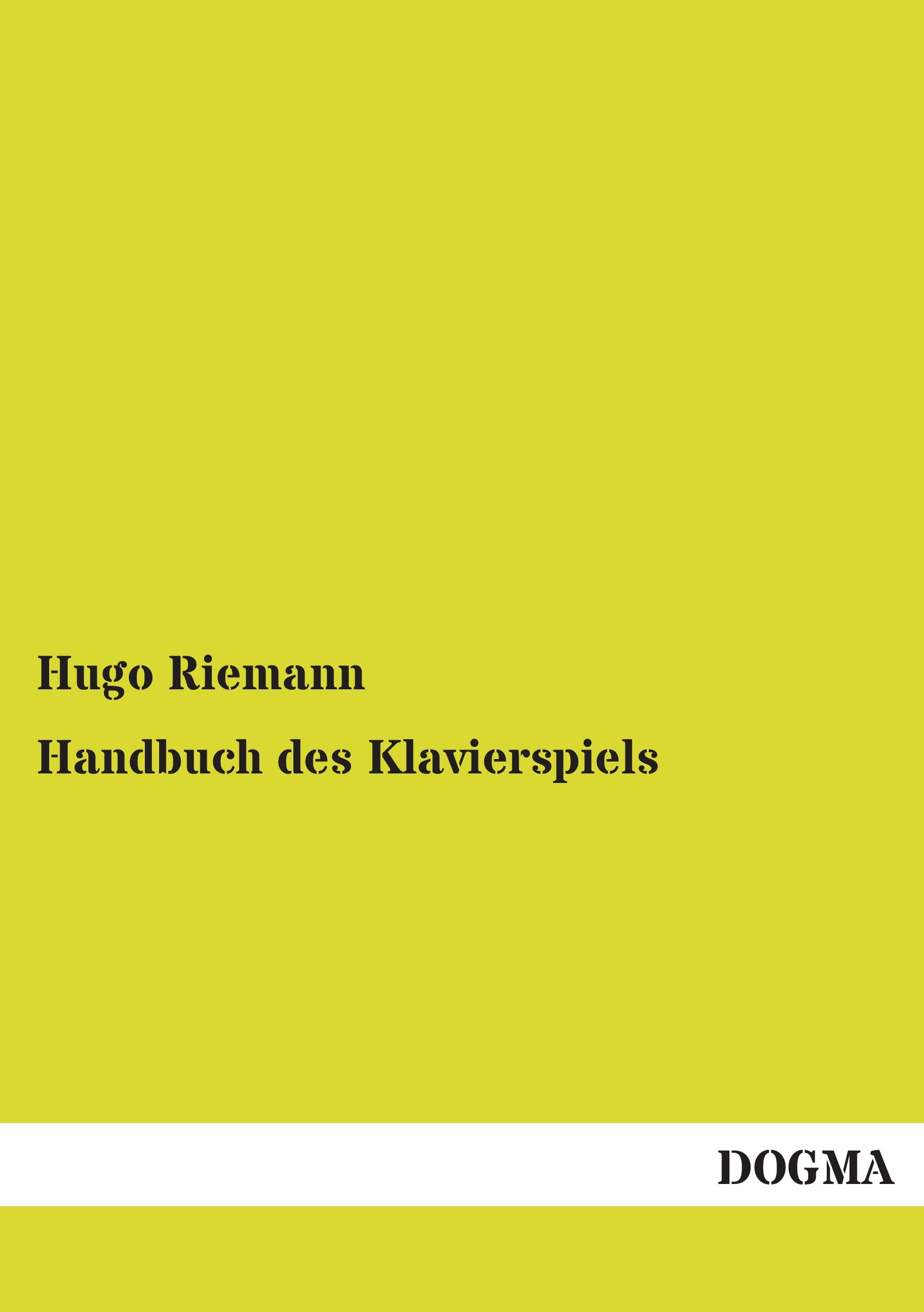 Vorderes Coverbild Handbuch des Klavierspiels