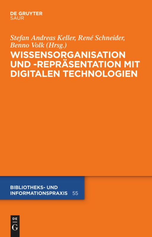Vorderes Coverbild Wissensorganisation und -repräsentation mit digitalen Technologien