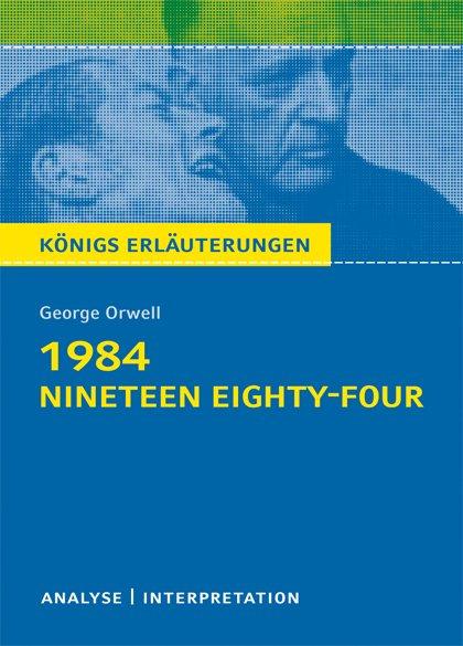 Vorderes Coverbild 1984 - Nineteen Eighty-Four von George Orwell.