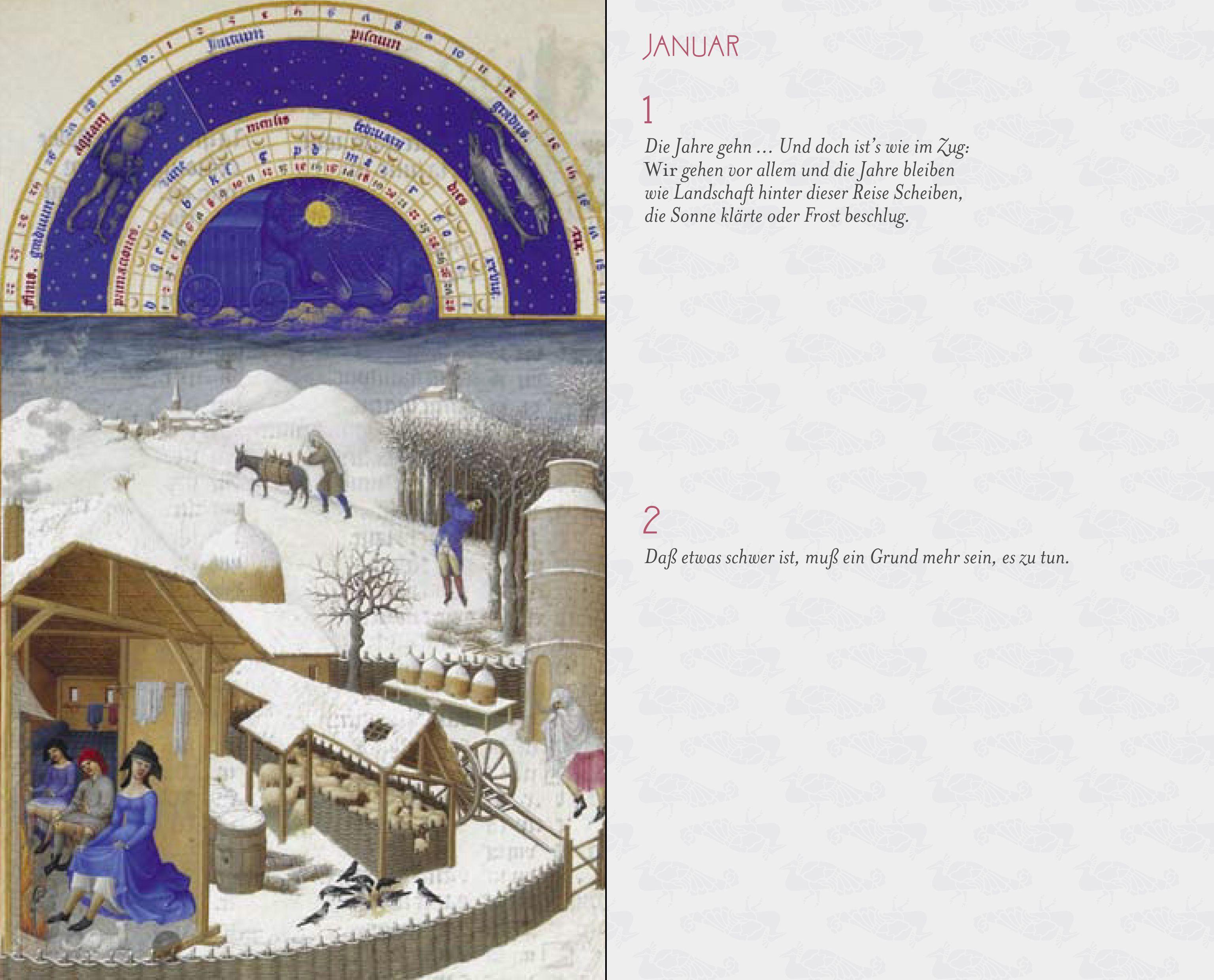 Beispielinhalt (Bild) "Hiersein ist herrlich." 365 Tage mit Rilke