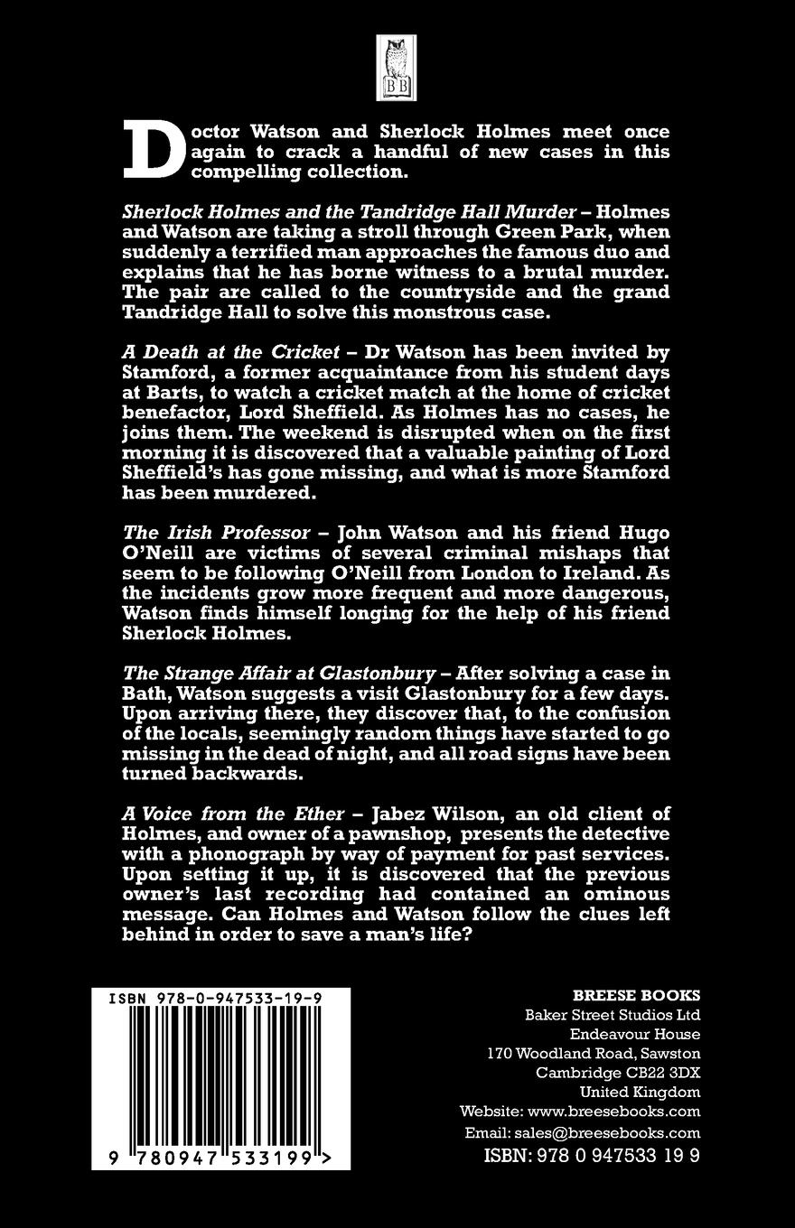 Rückseitencover Sherlock Holmes and the Tandridge Hall Murder and other stories