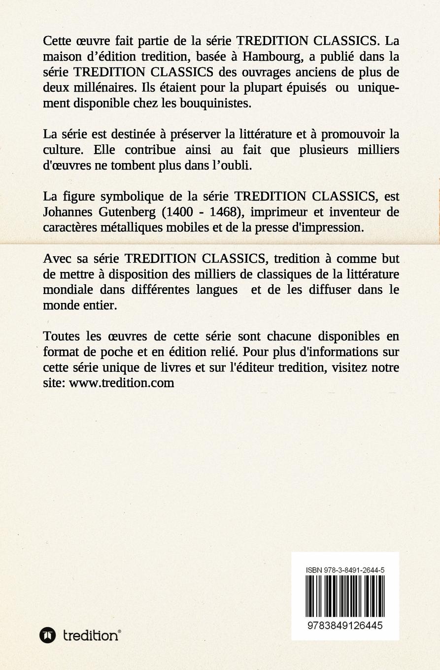 Rückseitencover Rimes familières