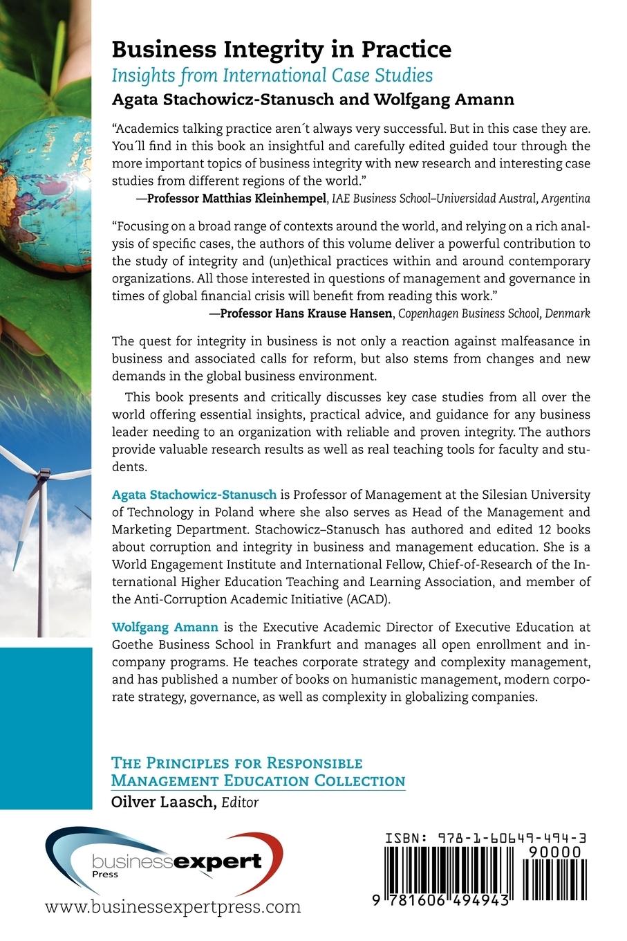 Rückseitencover Business Integrity in Practice