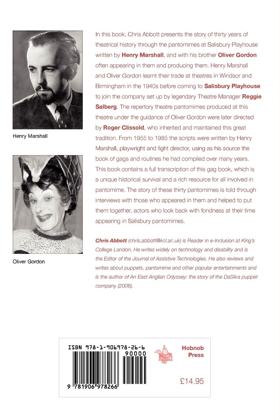 Rückseitencover Putting on Panto to Pay for the Pinter