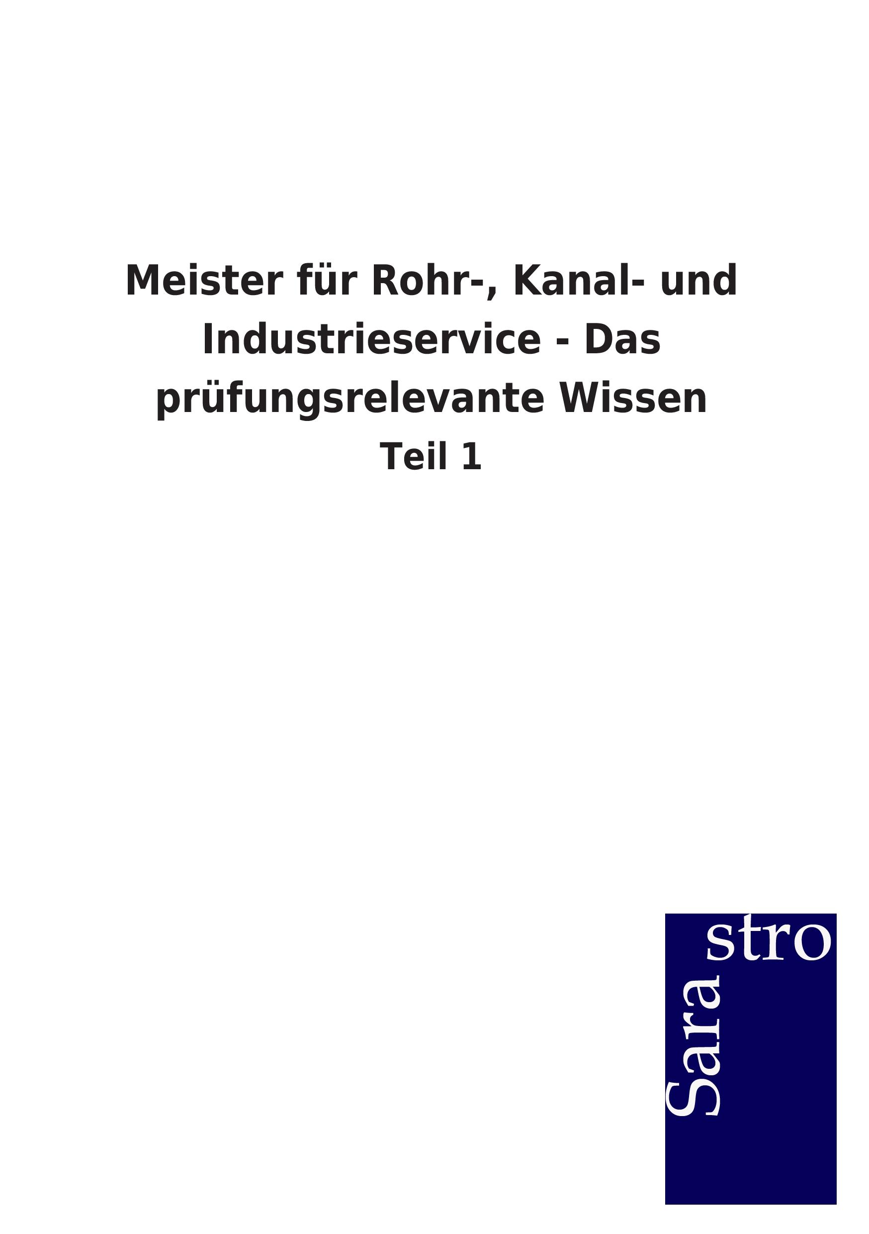 Vorderes Coverbild Meister für Rohr-, Kanal- und Industrieservice - Das prüfungsrelevante Wissen