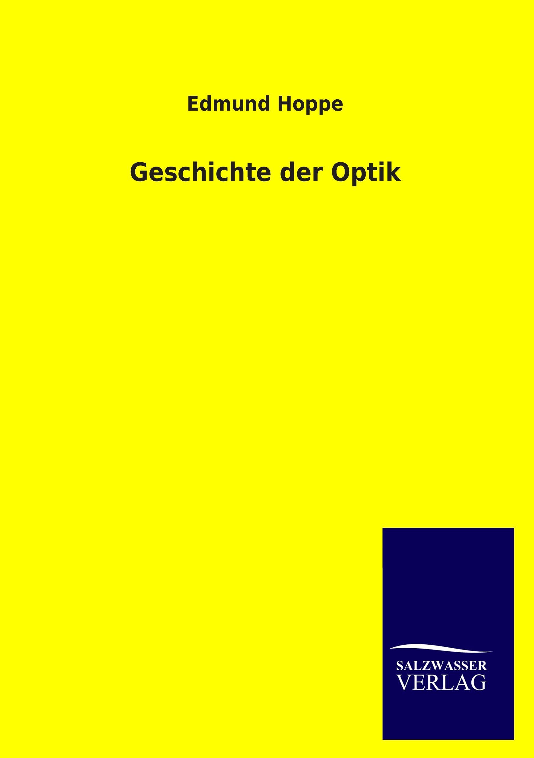 Vorderes Coverbild Geschichte der Optik