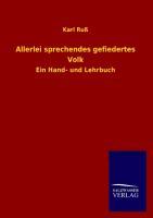 Vorderes Coverbild Allerlei sprechendes gefiedertes Volk