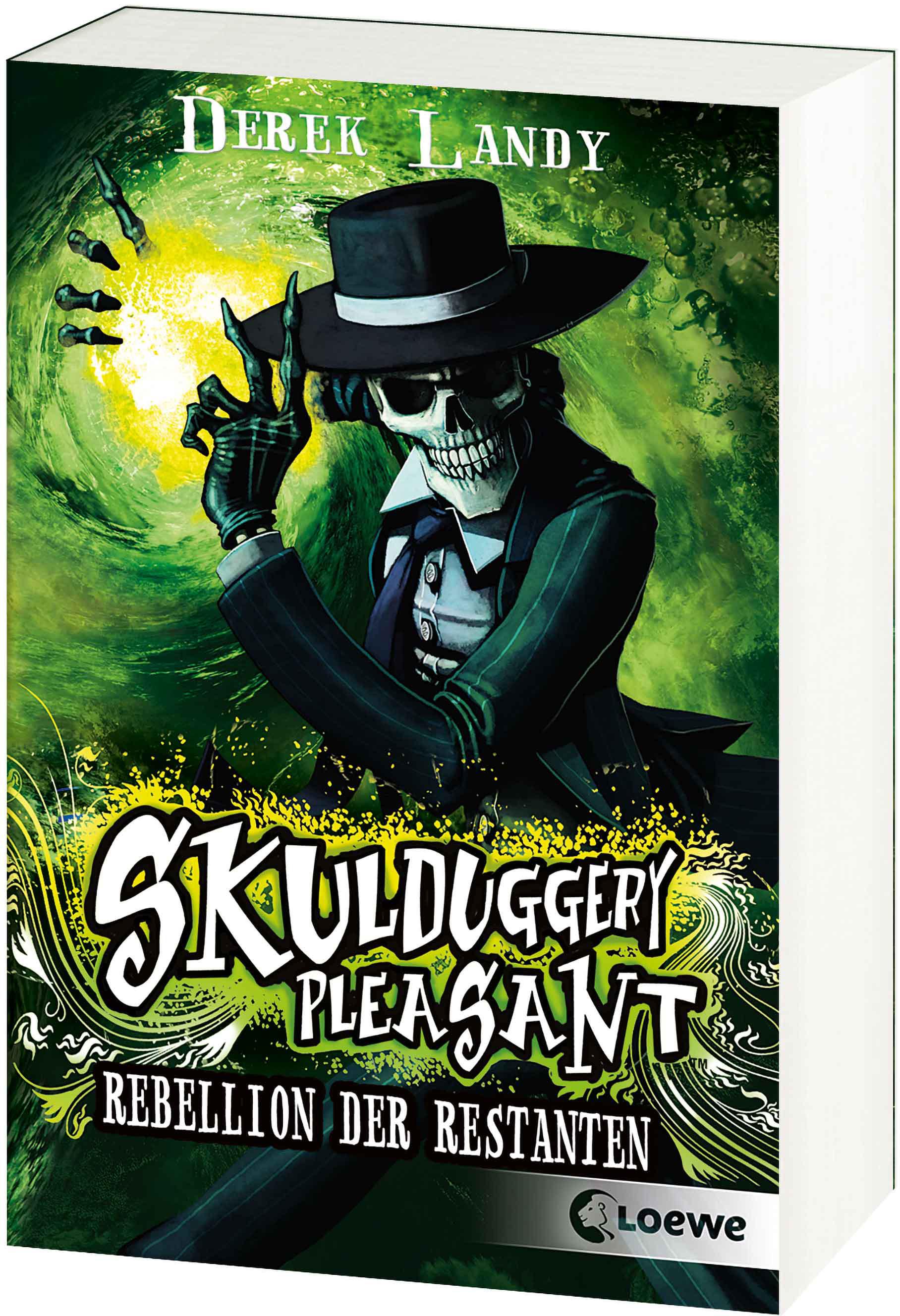 Vorderes Coverbild Skulduggery Pleasant  05. Rebellion der Restanten