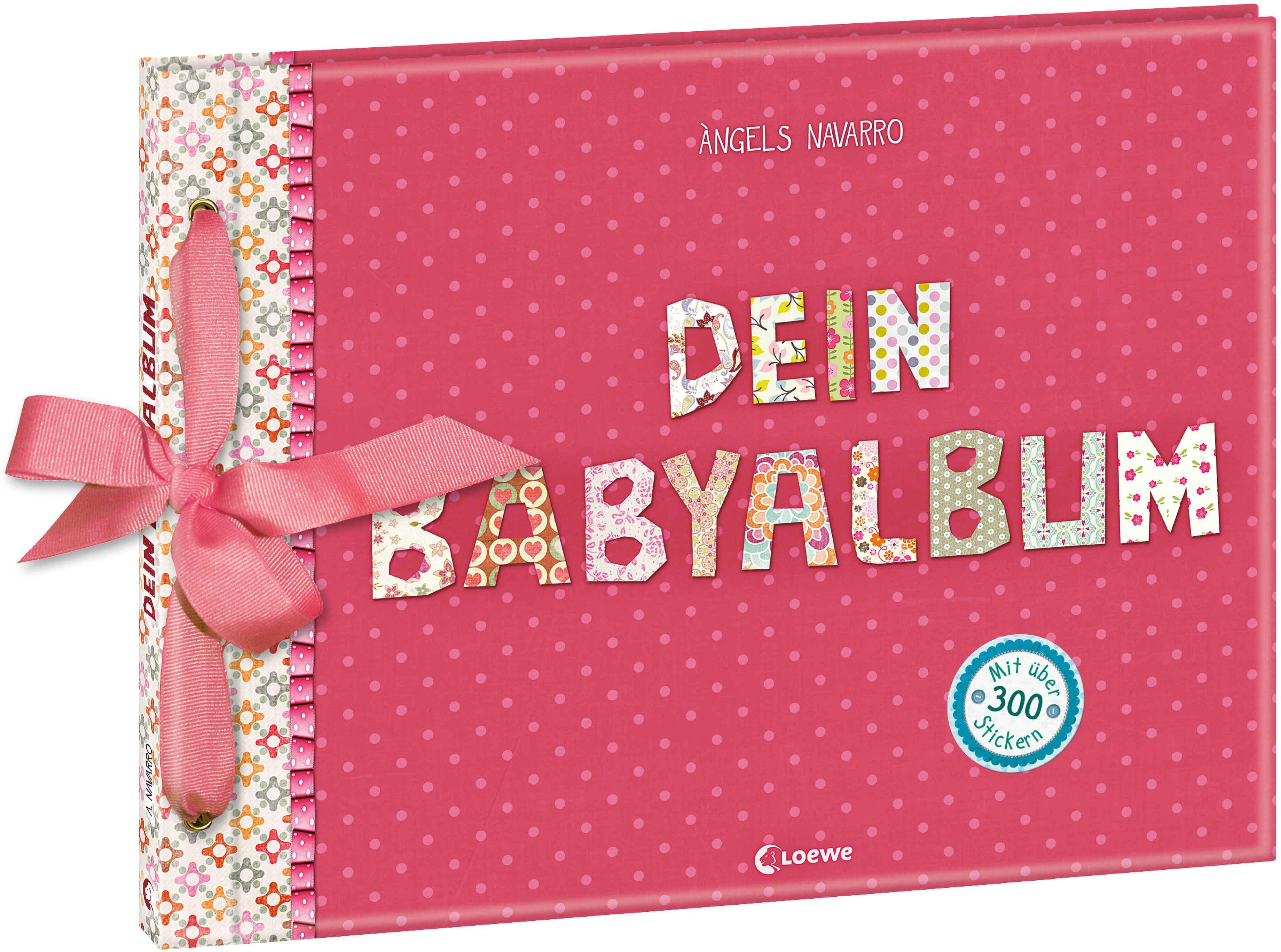 Vorderes Coverbild Dein Babyalbum (Mädchen - rosa)