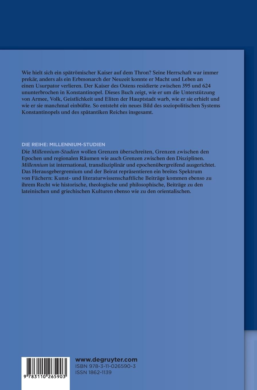Rückseitencover Der Kaiser und Konstantinopel