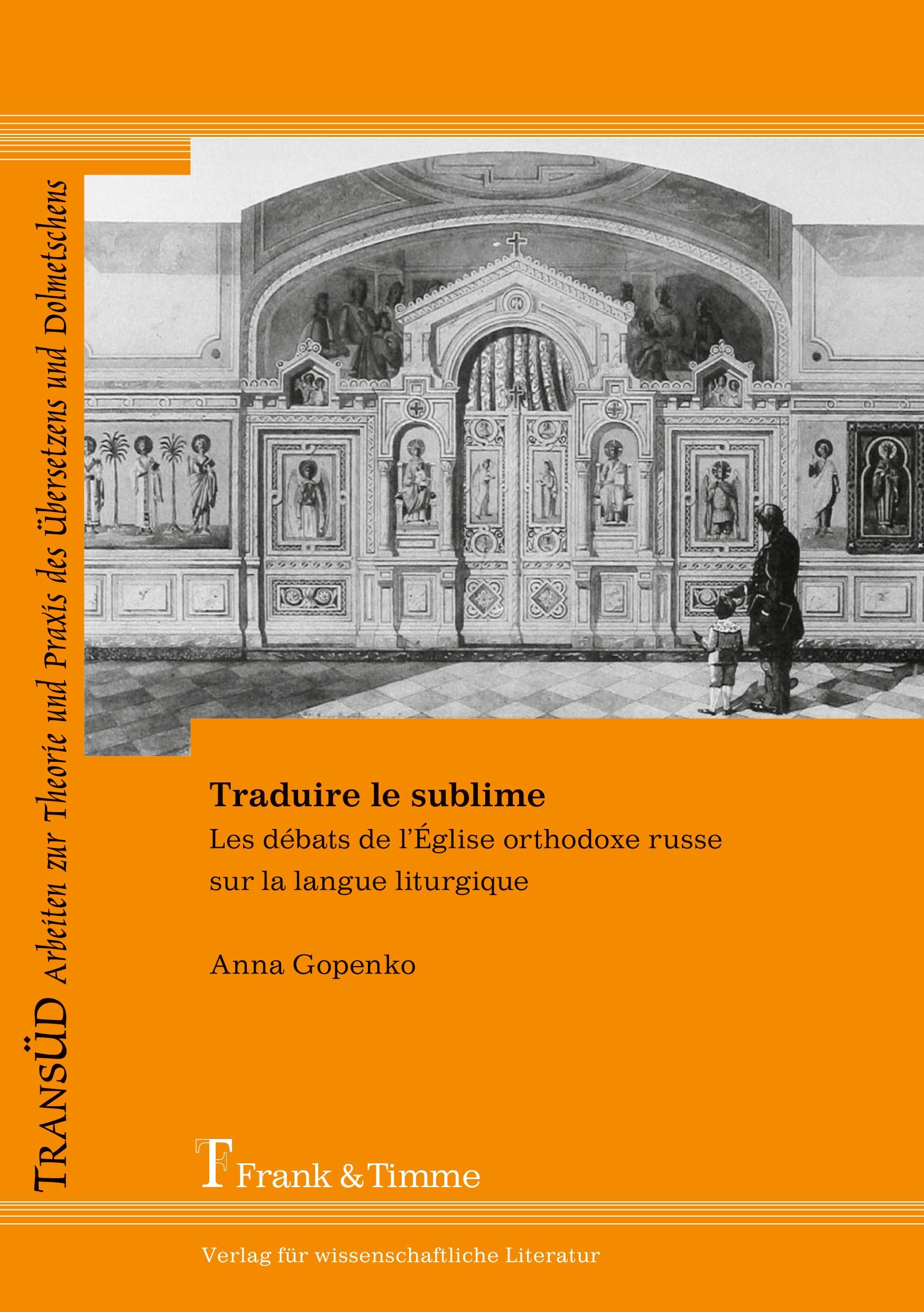 Vorderes Coverbild Traduire le sublime