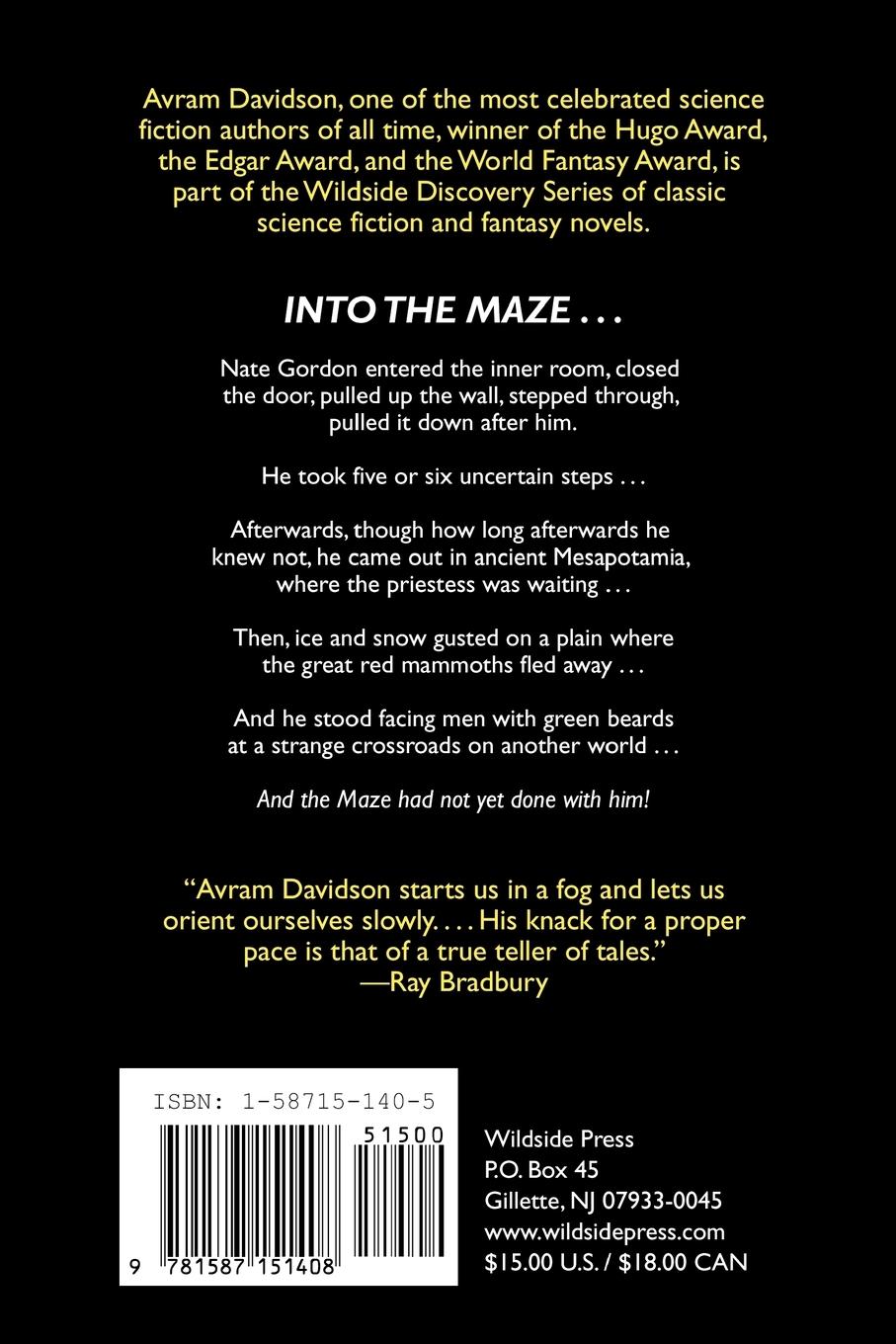 Rückseitencover Masters of the Maze