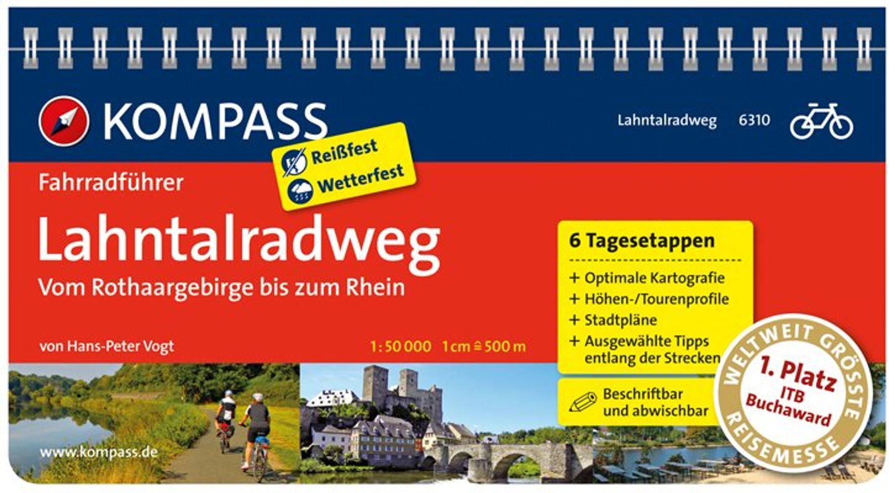 Vorderes Coverbild Lahntalradweg, Vom Rothaargebirge bis zum Rhein