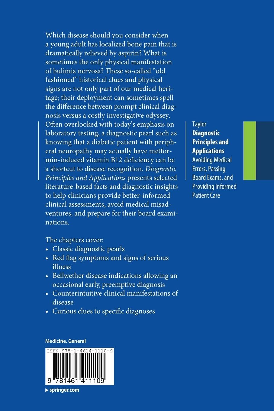 Rückseitencover Diagnostic Principles and Applications