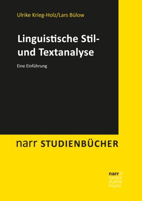 Vorderes Coverbild Linguistische Stil- und Textanalyse