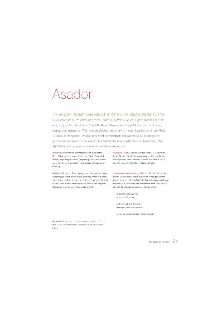 Beispielinhalt (Bild) Grillen Argentinisch