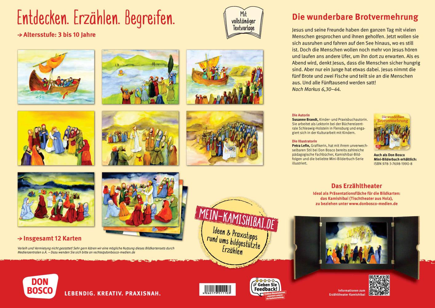 Beispielinhalt (Bild) Bildkarten für unser Erzähltheater: Die wunderbare Brotvermehrung