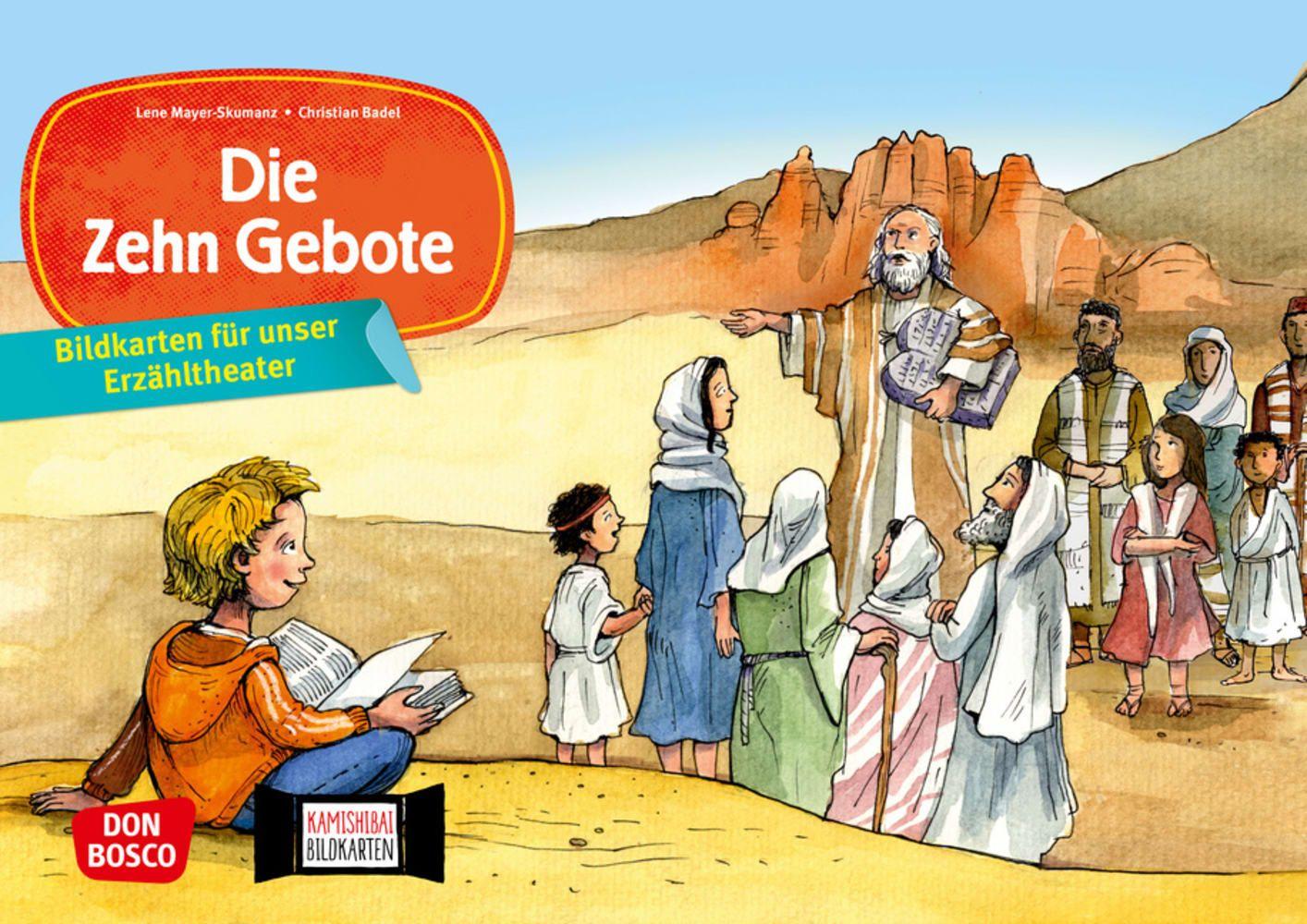 Vorderes Coverbild Bildkarten für unser Erzähltheater: Die Zehn Gebote